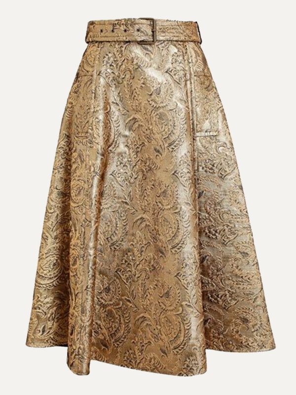 lanvin-gold-lame-skirt